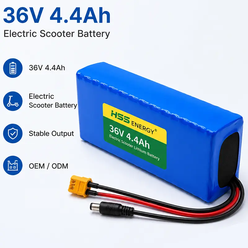 36V 4,4Ah elektrisk scooter lithium batteri