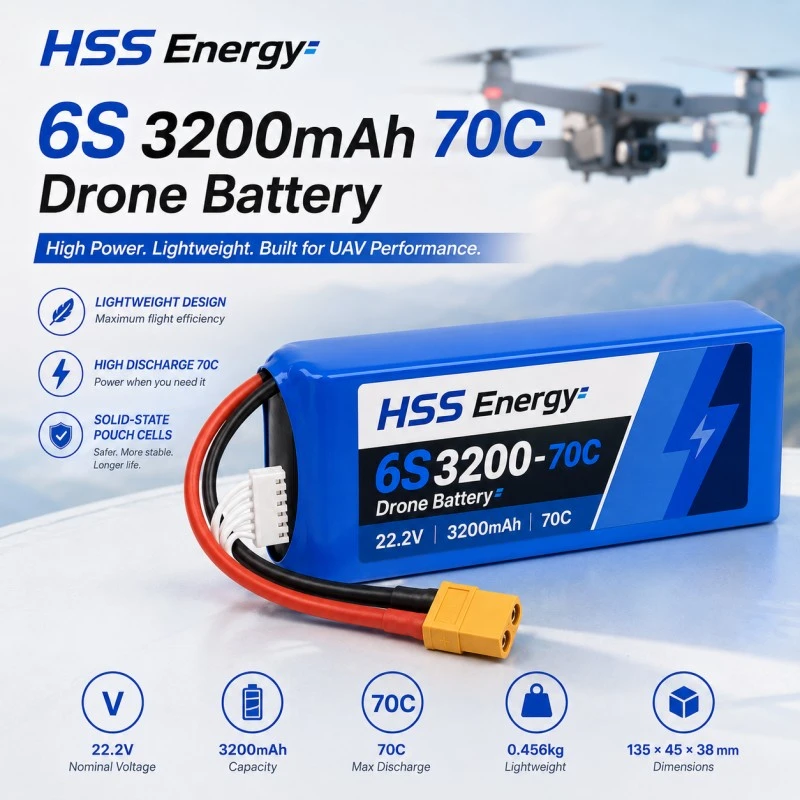 6S 3200mAh FPV-batteri