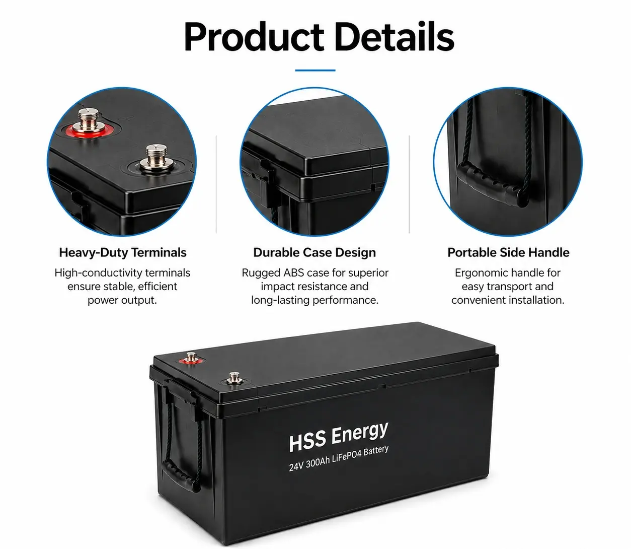 24V 300Ah LiFePO4 Battery