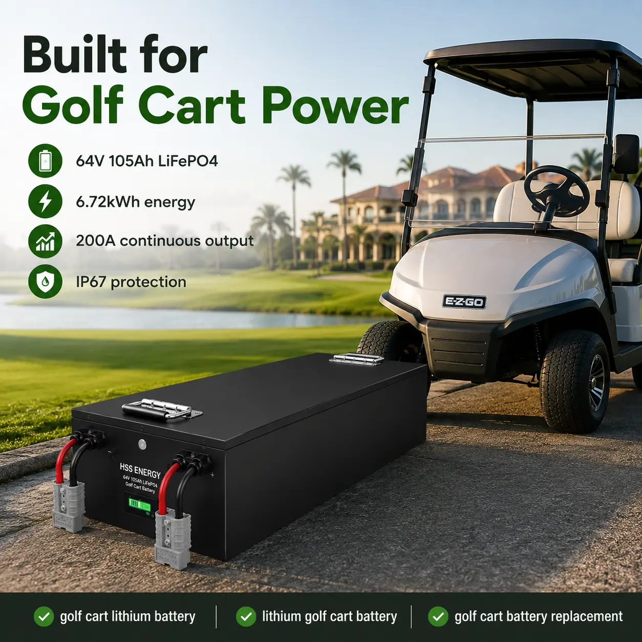 60V 105Ah Golf Cart Lithium Battery